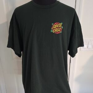 Santa Cruz Skateboards Dark Green Short Sleeve Tee